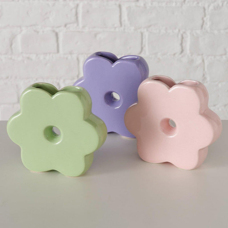Afbeelding laden in galerijviewer, Boltze home vaas doris 13,5x3,5x12cm 3 assorti