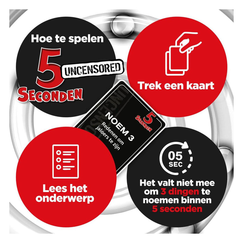 Afbeelding laden in galerijviewer, Goliath 5 seconds 18+ - partyspel - kaartspel - raadspel