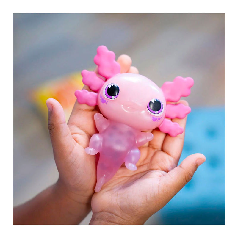 Afbeelding laden in galerijviewer, Goliath animagic let's glo axolotl roze - speelfiguur - lichtgevende axolotl