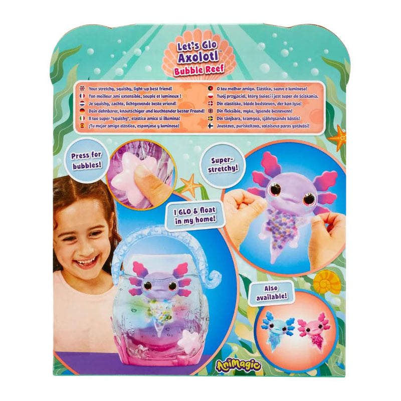 Afbeelding laden in galerijviewer, Goliath animagic let's glo axolotl aquarium - speelfiguur - lichtgevende axolotl - met eigen aquarium