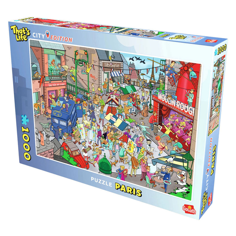 Afbeelding laden in galerijviewer, Goliath golitath that's life city edition: parijs legpuzzel - 1000st.