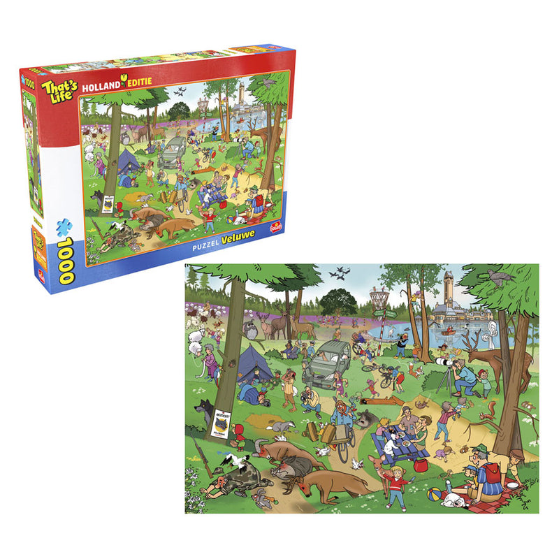 Afbeelding laden in galerijviewer, Goliath that's life hollandse editie: de veluwe legpuzzel - 1000st.