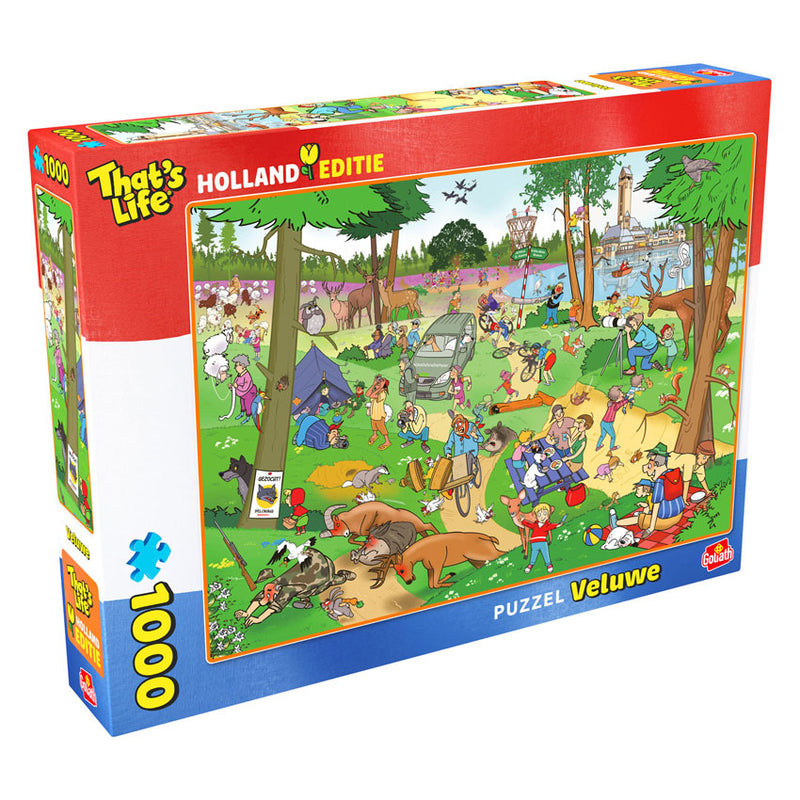 Afbeelding laden in galerijviewer, Goliath that's life hollandse editie: de veluwe legpuzzel - 1000st.