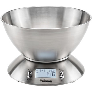 Laden Sie das Bild in Galerie -Viewer, Tristar keukenweegschaal 5kg 2l met kom