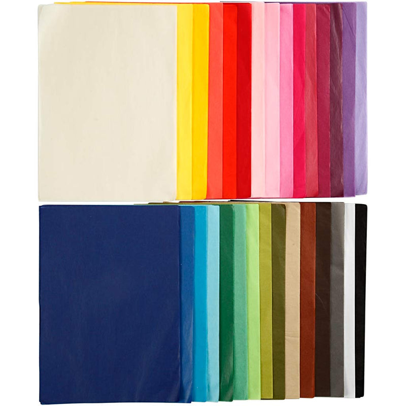 Afbeelding laden in galerijviewer, Creativ company http: www.cchobby.nl tissuepapier-a4-vel-210x297-mm-17-gr-30x10-vel-1-doos