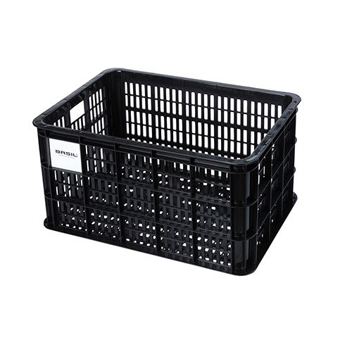 Load image into Gallery viewer, Basil fietskrat L - groot - 40 liter - zwart