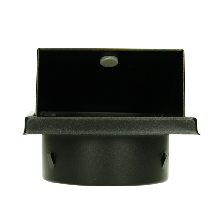 Afbeelding laden in galerijviewer, Renson 1066438 - zwart inox dampkaprooster type 641 ø150mm, opbouw | 2 stuks