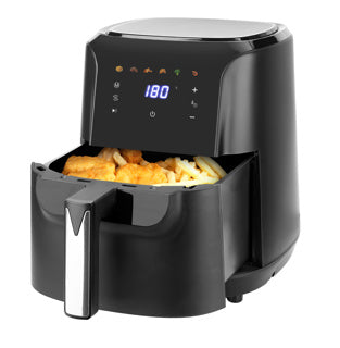 Afbeelding laden in galerijviewer, Daily home hetelucht friteuse 6l zwart