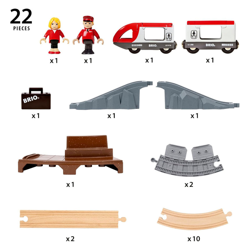 Afbeelding laden in galerijviewer, Ravensburger brio start treinset reis trein - 22dlg.
