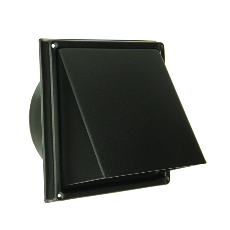 Afbeelding laden in galerijviewer, Renson 1066436 - zwart inox dampkaprooster type 641 ø100mm, opbouw | 2 stuks