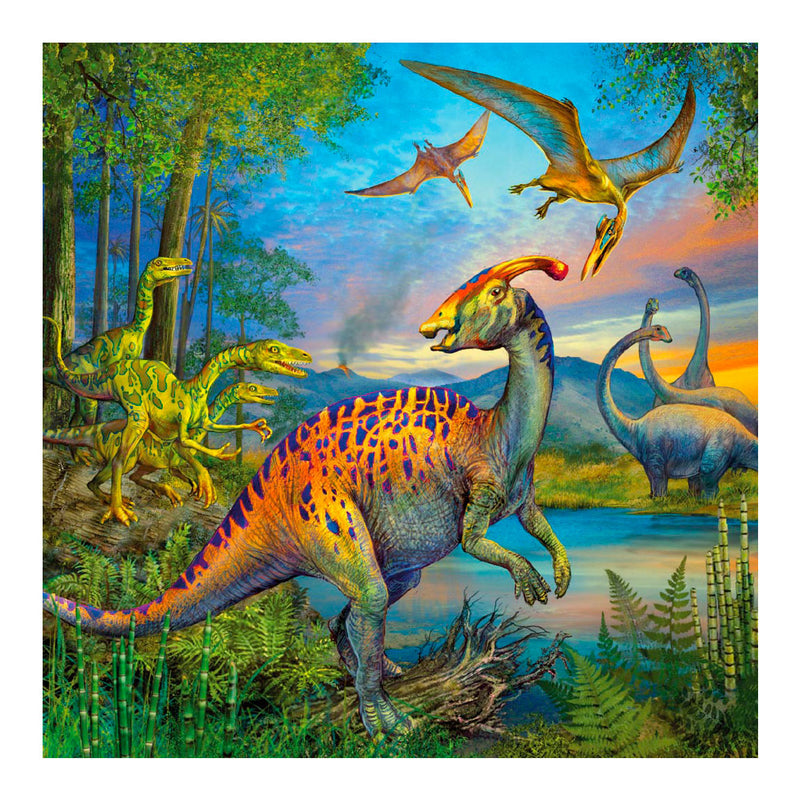 Chargez l'image dans la visionneuse de la galerie, Ravensburger puzzel dinosauriërs 3x49 stuks