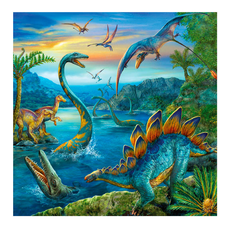 Chargez l'image dans la visionneuse de la galerie, Ravensburger puzzel dinosauriërs 3x49 stuks