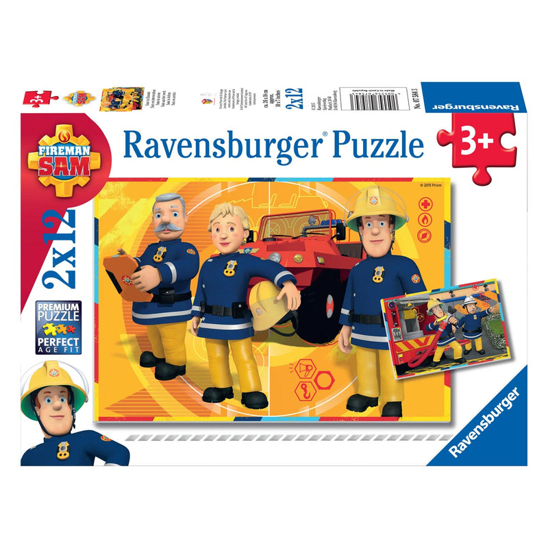 Load image into Gallery viewer, Ravensburger - Brandweerman Sam: Sam aan het Werk 2x12 stuks