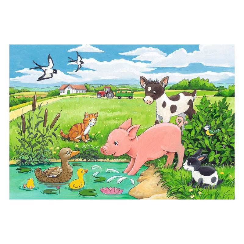 Load image into Gallery viewer, Ravensburger jonge dieren op het platteland, 2x12st.