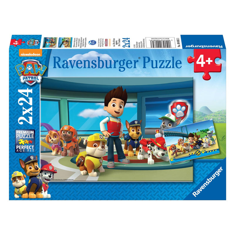Load image into Gallery viewer, Ravensburger paw patrol puzzel - hulpvaardige speurneuzen, 2x24st.