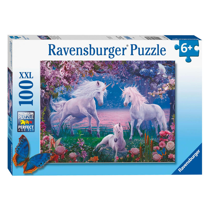 Load image into Gallery viewer, Ravensburger puzzel betoverende eenhoorns, 100st. xxl