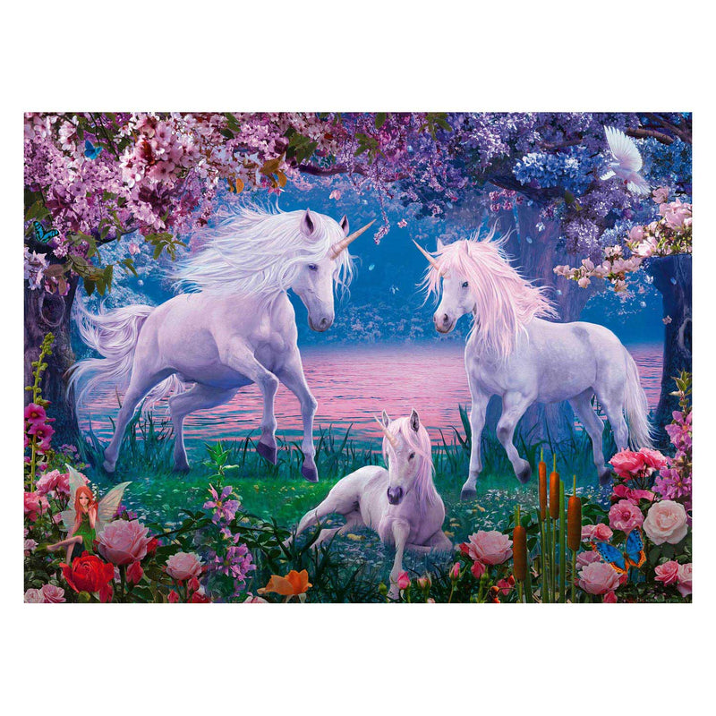 Afbeelding laden in galerijviewer, Ravensburger puzzel betoverende eenhoorns, 100st. xxl
