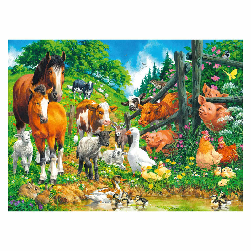 Afbeelding laden in galerijviewer, Ravensburger puzzel dierenbijeenkomst - legpuzzel - 100 stukjes