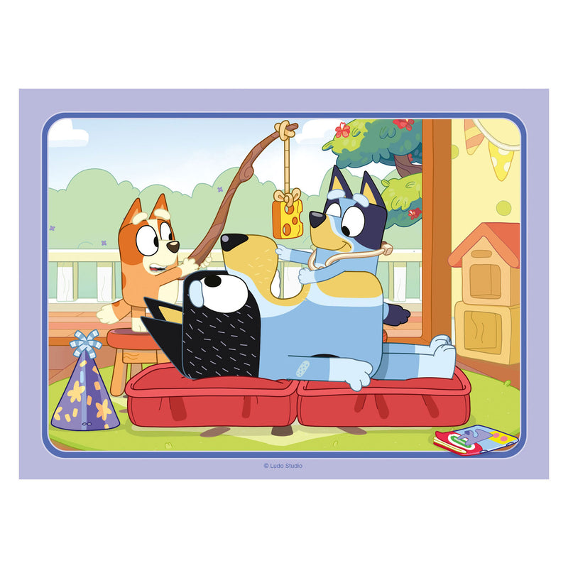 Afbeelding laden in galerijviewer, Ravensburger 4-in-1 puzzel bluey