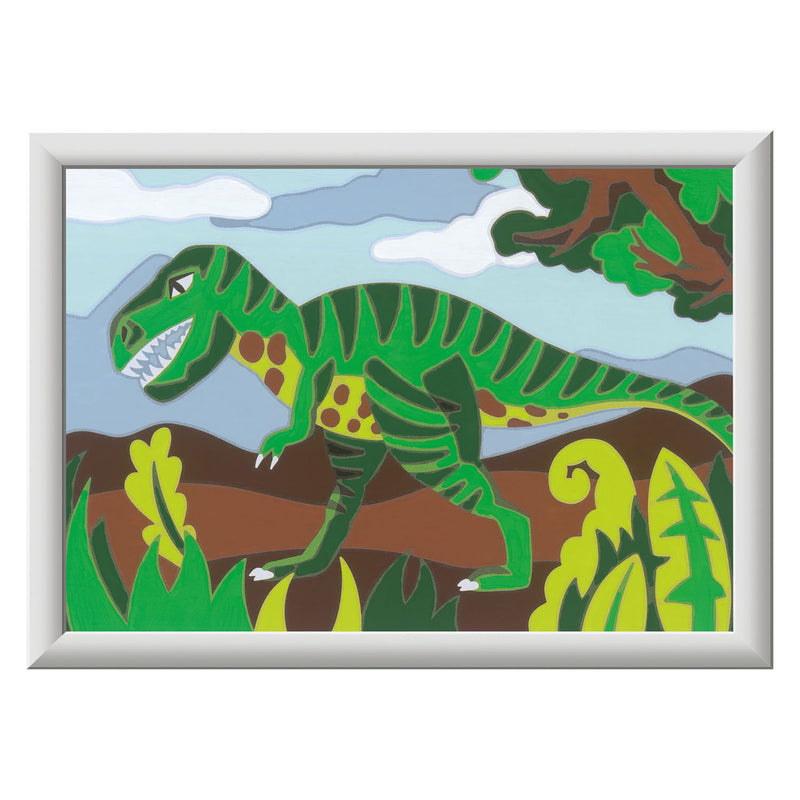 Afbeelding laden in galerijviewer, Ravensburger creart schilderen op nummer - dwalende dinosaurus