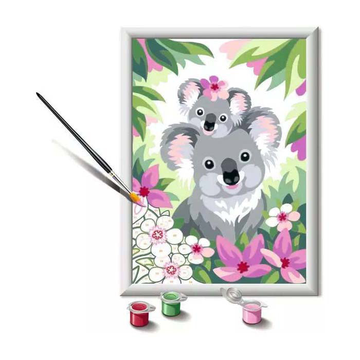 Afbeelding laden in galerijviewer, Ravensburger creart schilderen op nummer - koala schatjes