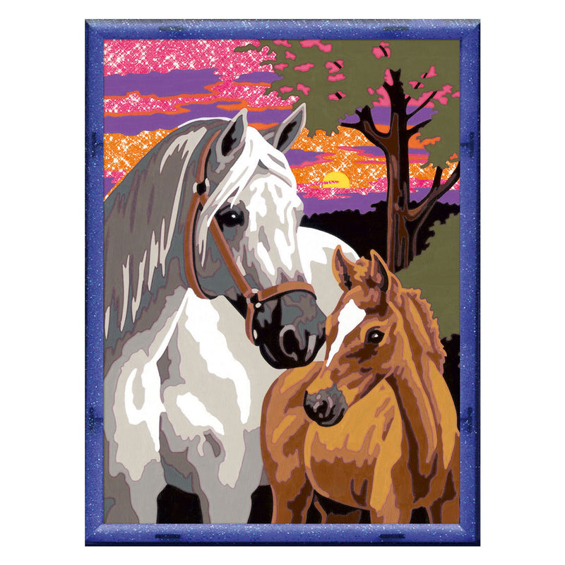 Load image into Gallery viewer, Ravensburger creart schilderen op nummer - zonsondergang paarden