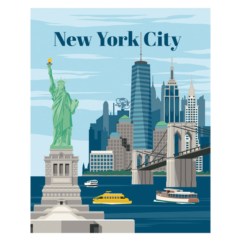 Afbeelding laden in galerijviewer, Ravensburger creart schilderen op nummer - kleurrijk new york