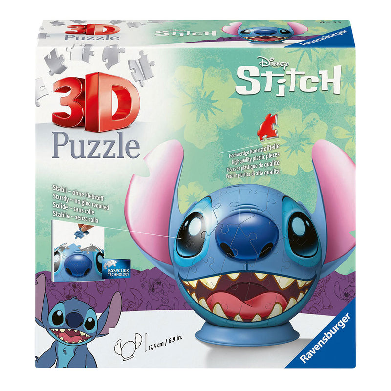 Load image into Gallery viewer, Ravensburger 3d puzzel stitch met oren, 72st.