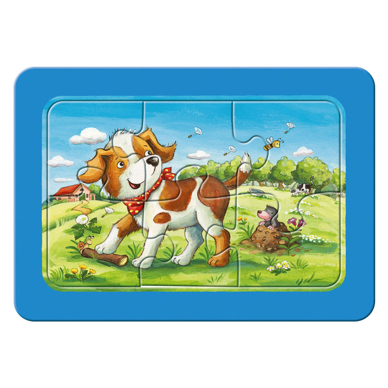 Afbeelding laden in galerijviewer, Ravensburger mijn dierenvriendjes - my first puzzels - 3x6 stukjes - kinderpuzzel