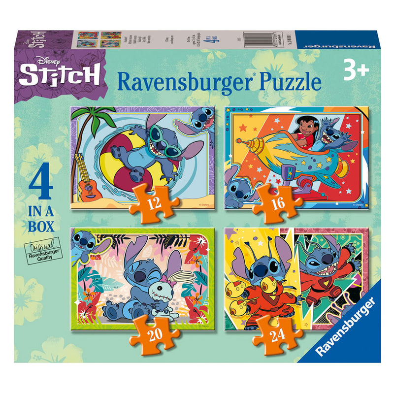 Load image into Gallery viewer, Ravensburger legpuzzel disney stitch, 4in1