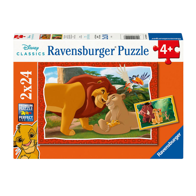 Load image into Gallery viewer, Ravensburger legpuzzel lion king, 2x24st.