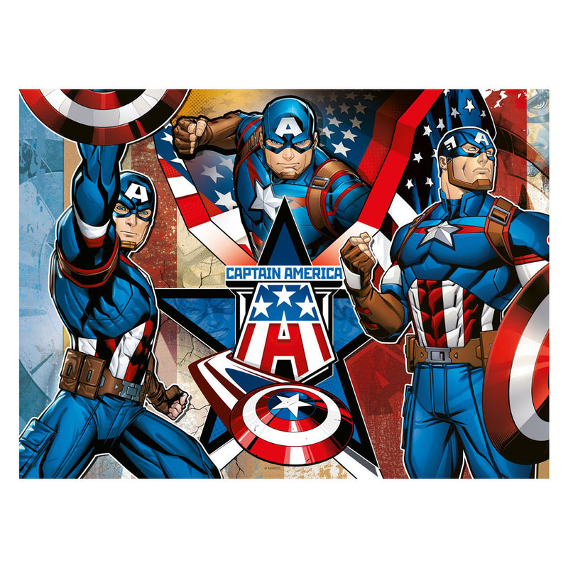 Afbeelding laden in galerijviewer, Ravensburger puzzel captain america - legpuzzel - 100 xxl stukjes