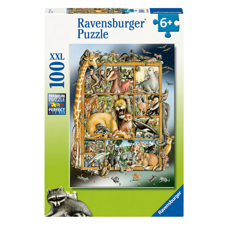 Load image into Gallery viewer, Ravensburger legpuzzel xxl dierencollage, 100st.
