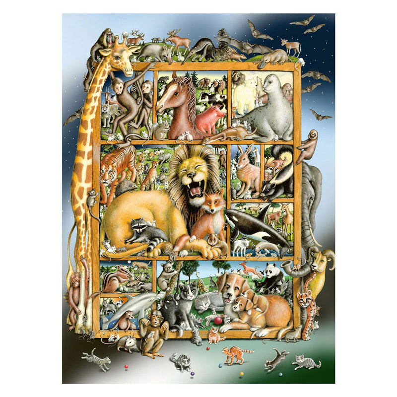 Afbeelding laden in galerijviewer, Ravensburger legpuzzel xxl dierencollage, 100st.