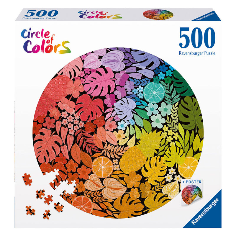 Load image into Gallery viewer, Ravensburger legpuzzel circle of colors tropical, 500st.
