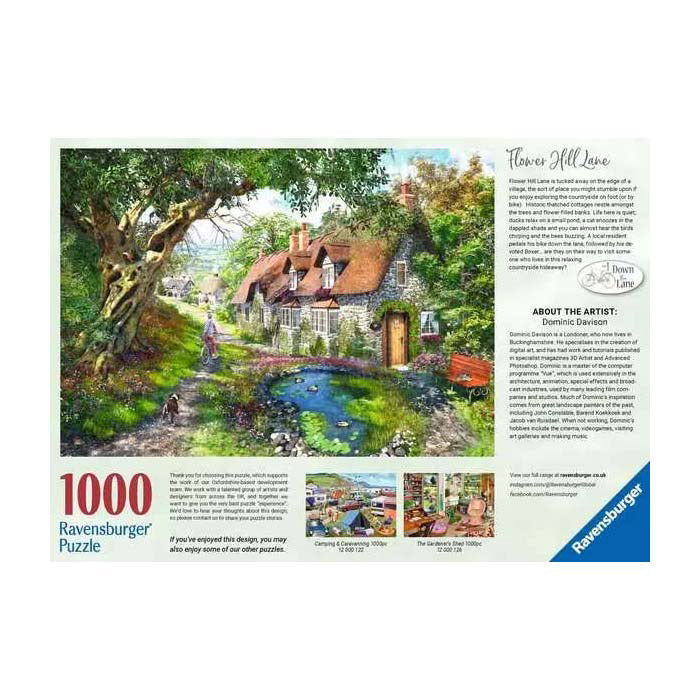 Afbeelding laden in galerijviewer, Ravensburger puzzel flower hill lane - legpuzzel - 1000 stukjes