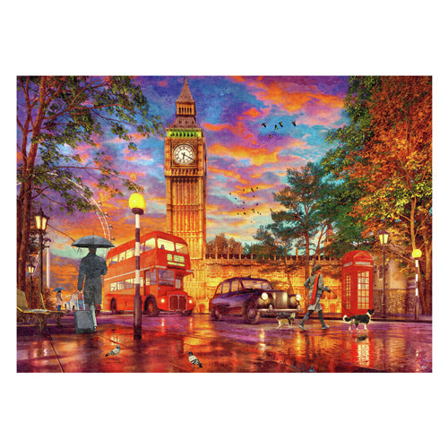 Chargez l'image dans la visionneuse de la galerie, Ravensburger legpuzzel zonsondergang op parliament square, londen, 1000st.