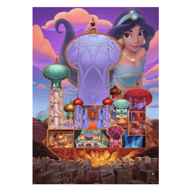 ギャラリービューアに画像をロードする, Ravensburger puzzel disney castles jasmine - 1000 stukjes cartoon.