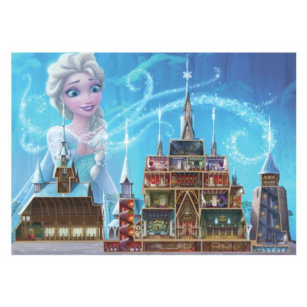 Afbeelding laden in galerijviewer, Ravensburger legpuzzel disney castles elsa, 1000st.