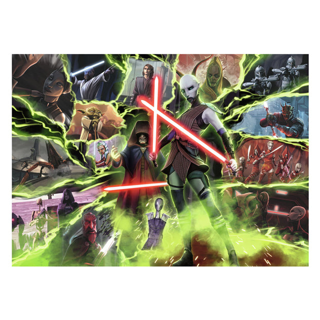 Afbeelding laden in galerijviewer, Ravensburger puzzel star wars villainous: asajj ventress - legpuzzel - 1000 stukjes