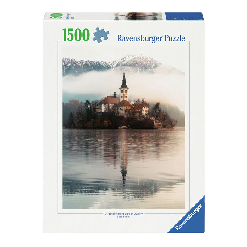Load image into Gallery viewer, Ravensburger legpuzzel het eiland van wensen bled slovenie, 1500st.