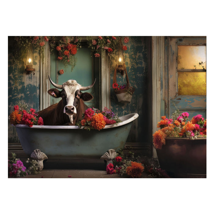 Load image into Gallery viewer, Ravensburger legpuzzel the cow in the bathtub, 1000st.
