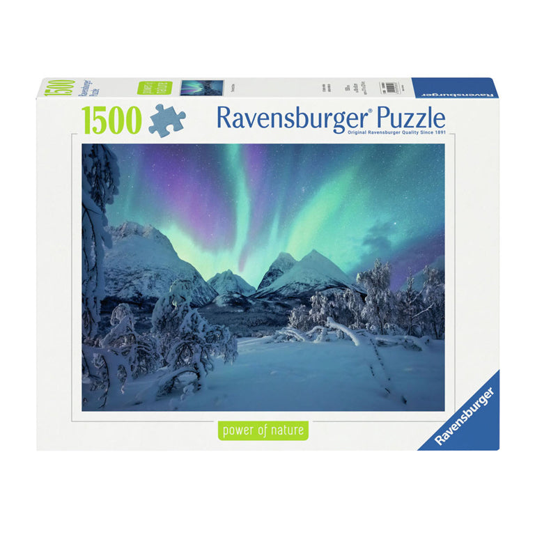 Load image into Gallery viewer, Ravensburger legpuzzel wenn die nordlichter tanzen, 1500st.
