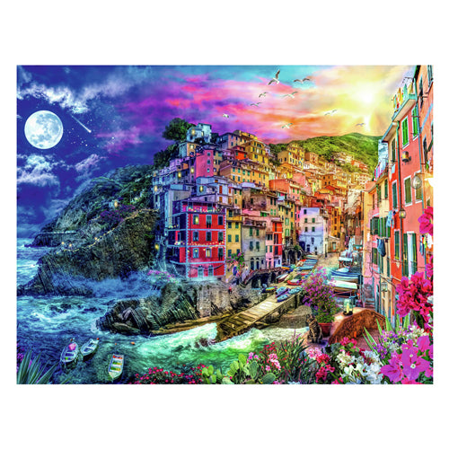 Afbeelding laden in galerijviewer, Ravensburger puzzel cinque terre - kleurrijke legpuzzel 2000 stukjes.