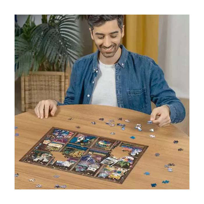 Afbeelding laden in galerijviewer, Ravensburger puzzel cubby cats and succulents - legpuzzel - 500 stukjes