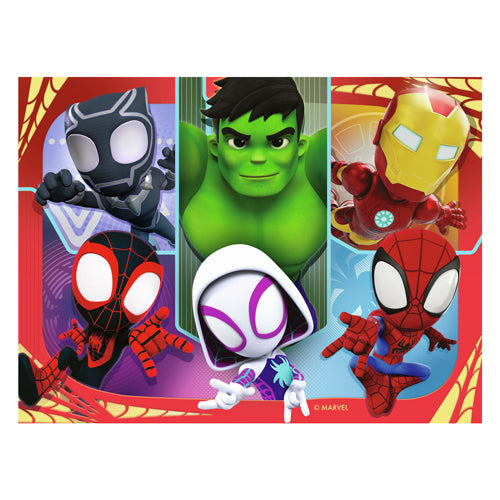 Load image into Gallery viewer, Ravensburger legpuzzel spidey and his amazing friends, 2x24st.