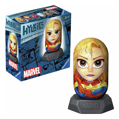 Afbeelding laden in galerijviewer, Ravensburger 3d puzzel hylkies marvel captain marvel, 54st.