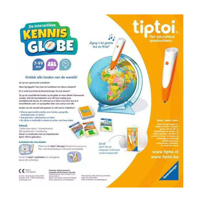 Afbeelding laden in galerijviewer, Tiptoi ® - de interactieve kennis globe - educatief speelgoed - wereldbol met geluid en informatie