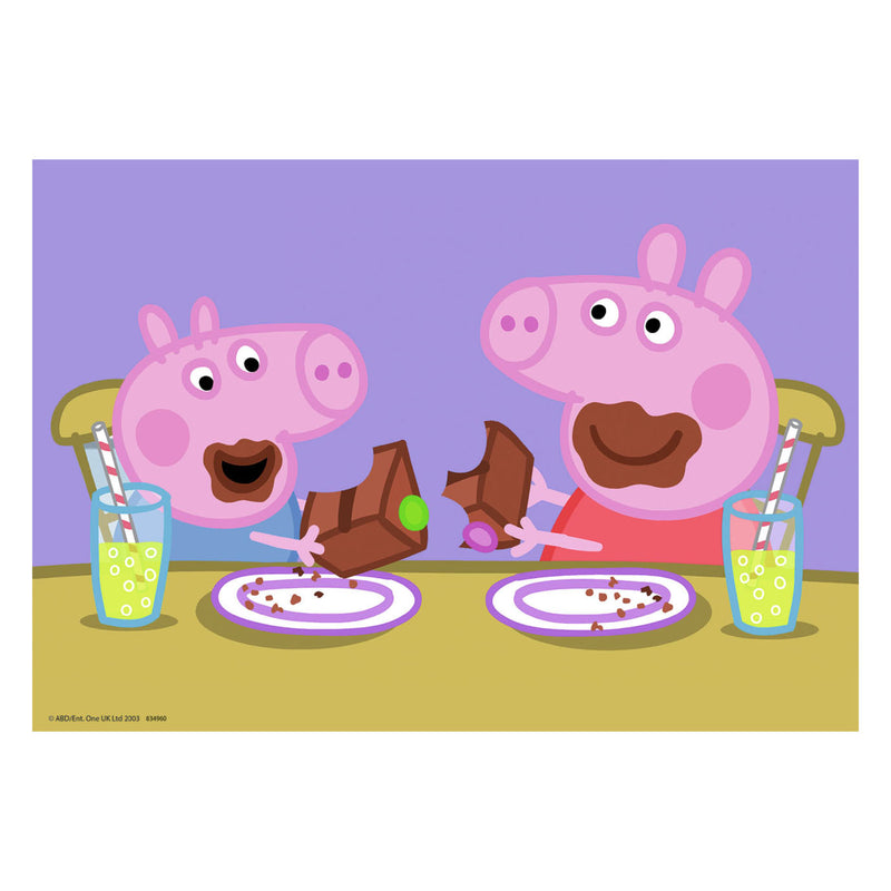 Load image into Gallery viewer, Ravensburger legpuzzel gelukkige familie peppa pig, 2x24st.
