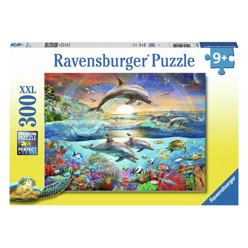Load image into Gallery viewer, Ravensburger puzzel dolfijnenparadijs